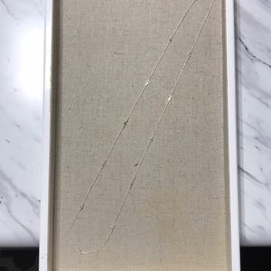 Stella & Dot sterling silver delicate necklace